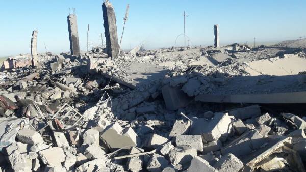 The sites targeted by the Turkish airstrikes in Sinjar (Shingal) and Syrian Kurdistan (Rojava), April 25, 2017. (Photo: Social Media)